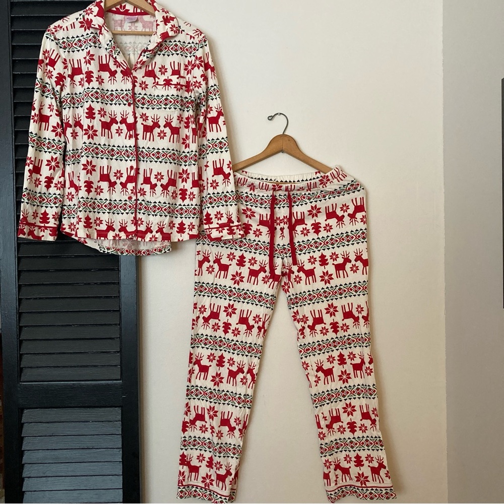 NWOT Hanna Andersson matching holiday pajama set